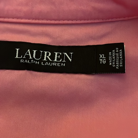 Ralph Lauren Black Label Pink Puff Sleeve Button Down Blouse - Picture 6 of 6